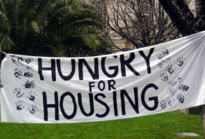 hungry for housing sign